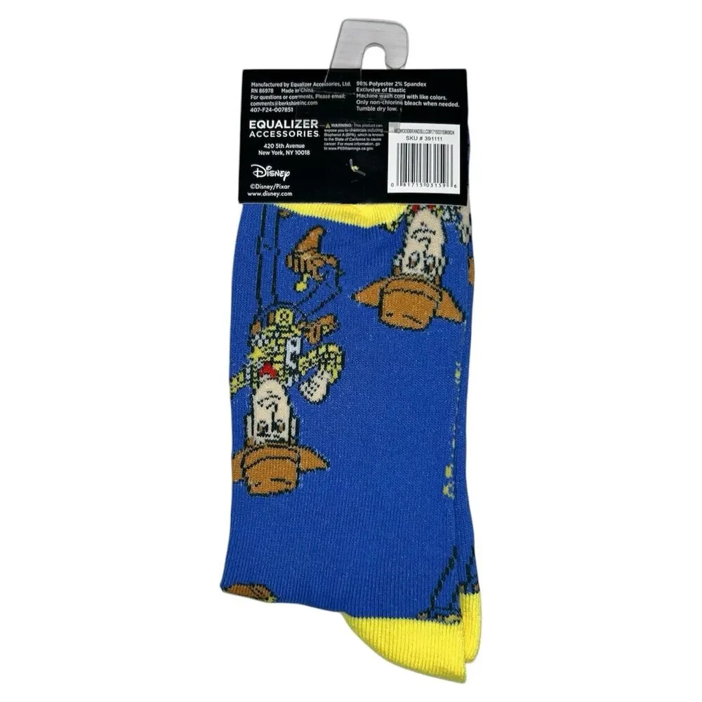2x Toy Story Novelty Crew Socks Adult Set One Size